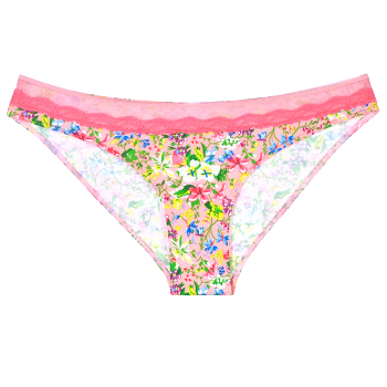 MARSEILLE Midi Knickers pink with print
