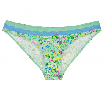 MARSEILLE Midi Knickers green with print