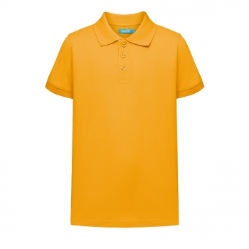 Jersey polo shirt for boys dark yellow