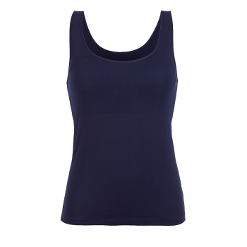 Top with an integrated bra blue