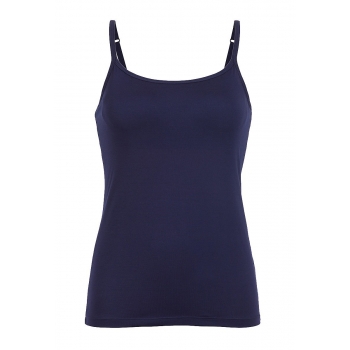 Strappy top with an integrated bra blue