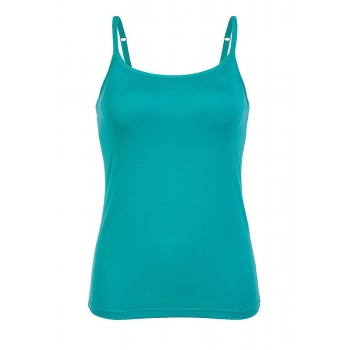 Strappy top with an integrated bra marine