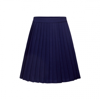 Pleated skirt for girl dark blue