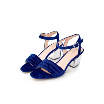 Velour Sandals blue