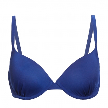 Top de bikini pushup Oriental color azul