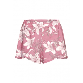 Pantalones cortos de casa color rosado con estampado