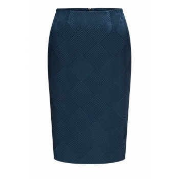 Jacquard Skirt dark blue