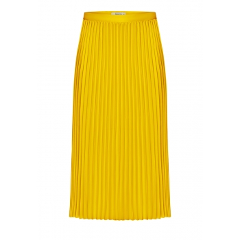 AccordionPleated Skirt yellow