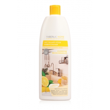 Чистящий крем универсальный с микрогранулами Лимонная свежесть Faberlic Home
