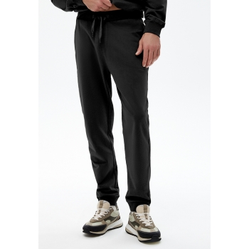 Mens French terry pants black