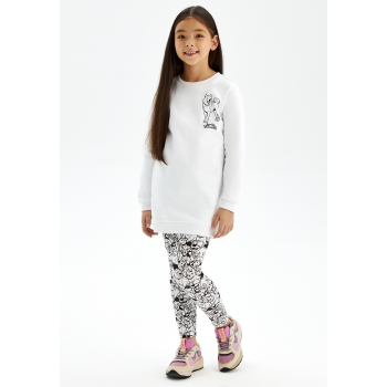Girls Lovely Moments printed sweatshirt offwhite
