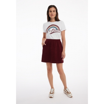 Corduroy Skirt burgundy