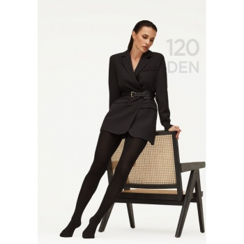 Ribbed Tights 120 Den Black