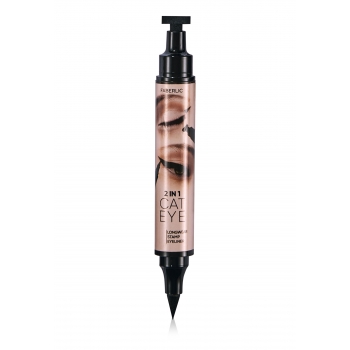 Ok damgalı Extreme black tonlu uzun ömürlü çift taraflı eyeliner kalemi