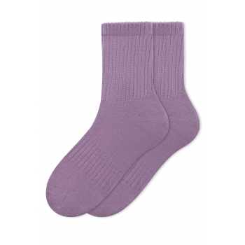 Женские носки в рубчик цвет лавандовый
