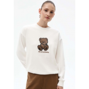 Sweatshirt with Print milky 