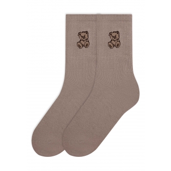 Womens Cotton with Print mocha 