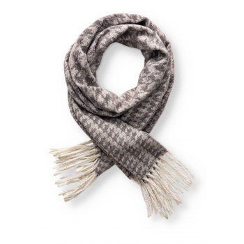 Womens Jacquard Print Stole mocha