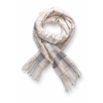 Womens Stole with Jacquard Print milky