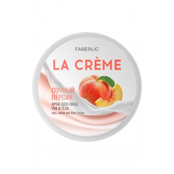 La Crème Juicy Peach Face Hand and Body Cream