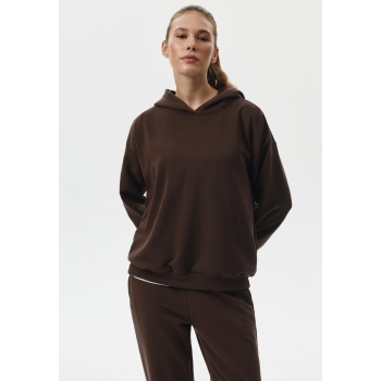 Fleece Hoodie chocolate