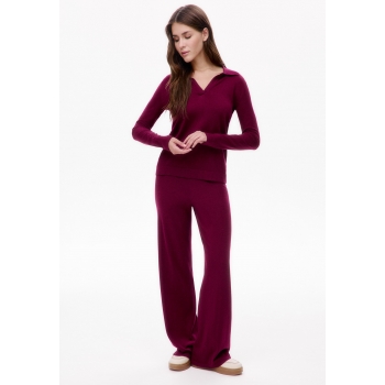 Knitted Trousers wine