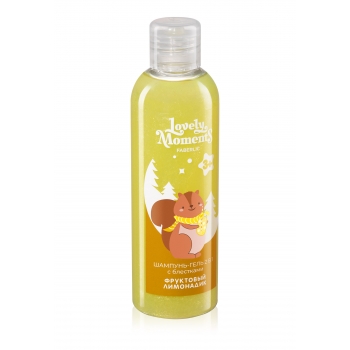Lovely Moments Fruity Lemonade 2in1 Glitter Kids Shampoo Gel