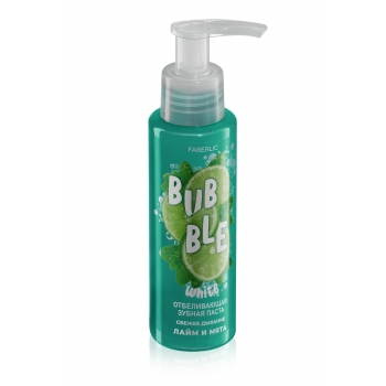 Bubble White Fresh Breath Lime  Mint Whitening Toothpaste