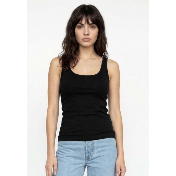 Tank top with builtin bra graphite