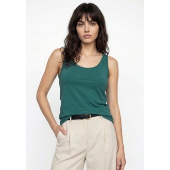Tank top with builtin bra aquamarine