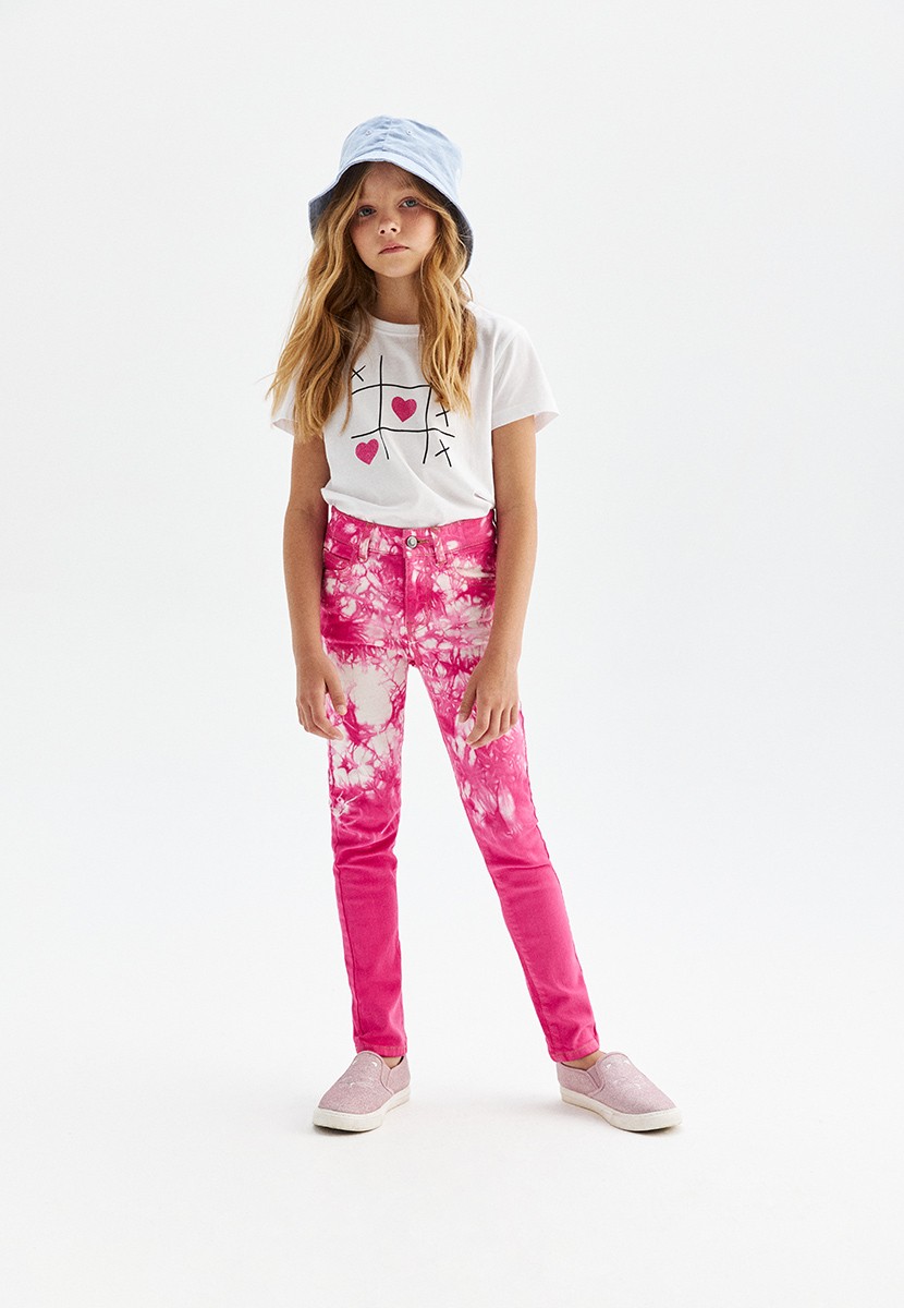 110G3102 брюки из джинсовой ткани для девочки, цвет розовый 527993 - 528000fiyata satın al 499 руб — Faberlic online mağaza
