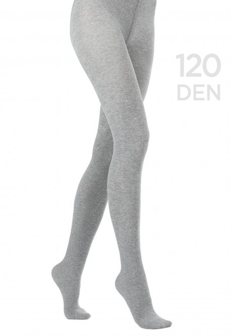ST123 Колготки, плотность 120 den, цвет серый меланж, размер S