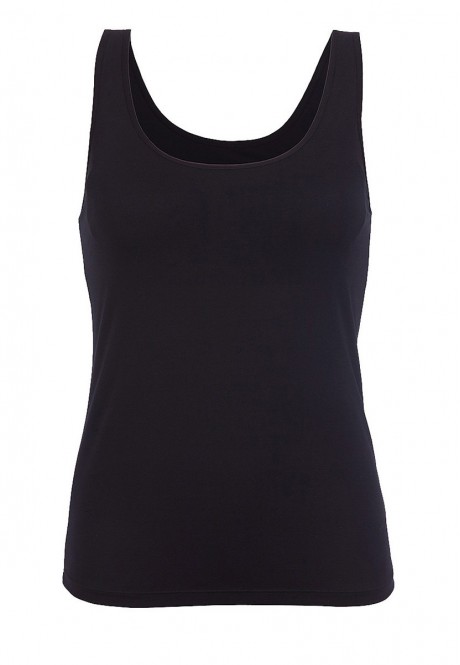 Top with an integrated bra black