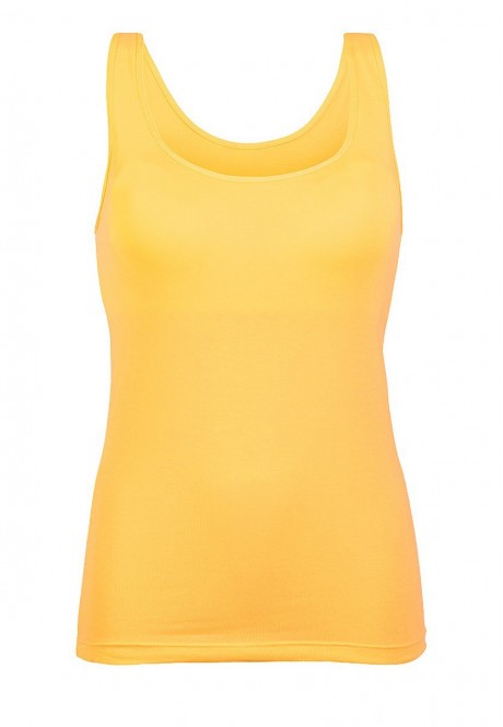 Top with an integrated bra yellow