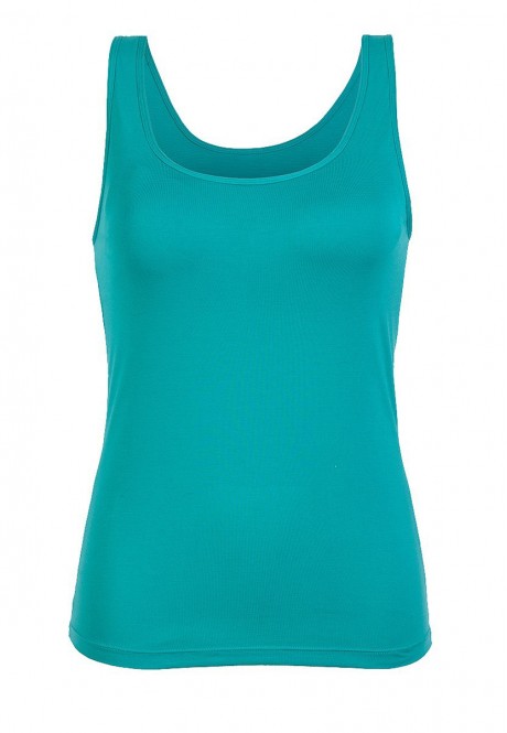 Top with an integrated bra marine