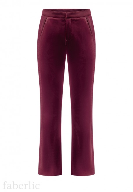 Piped Trousers red