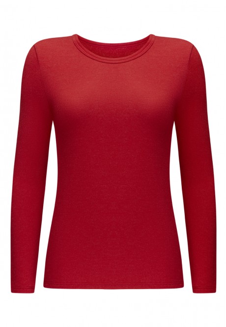 Long Sleeve Thermal Tshirt red