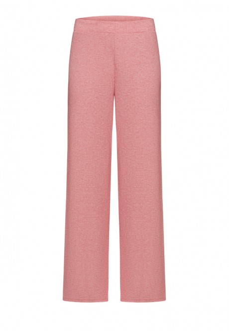 Textured Jersey Trousers pink melange