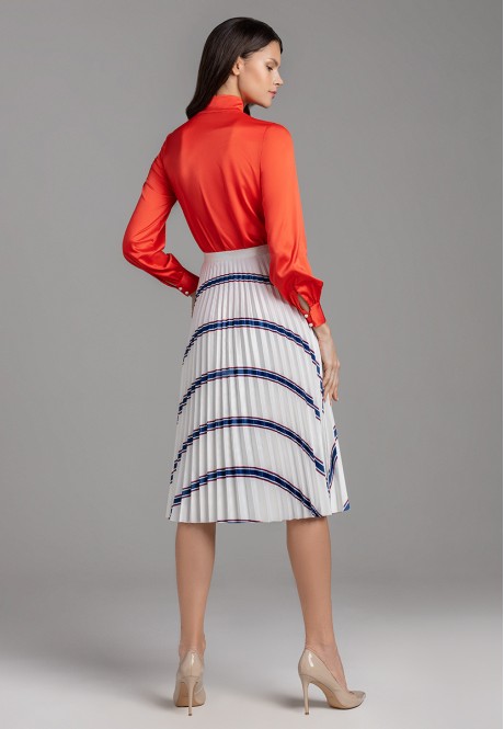 Сатинированная юбка плиссе в полоску, мультицвет 525926 - 525931 купить поцене 2499 руб — интернет-магазин Faberlic