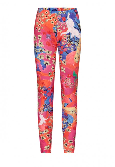 159W3530 трикотажные обтягивающие брюки для женщины цвет мультицвет