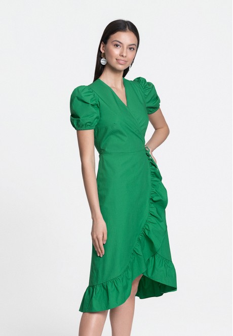 070W4162 платье с коротким рукавом для женщины цвет зеленый