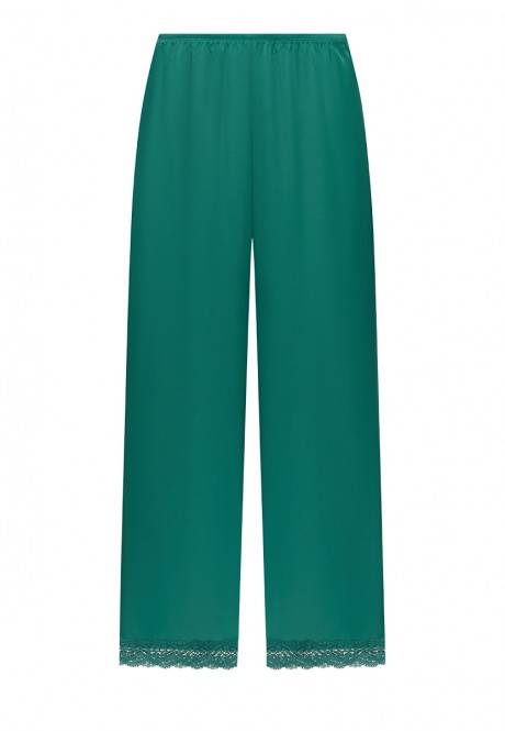 Атласные брюки цвет зелёный