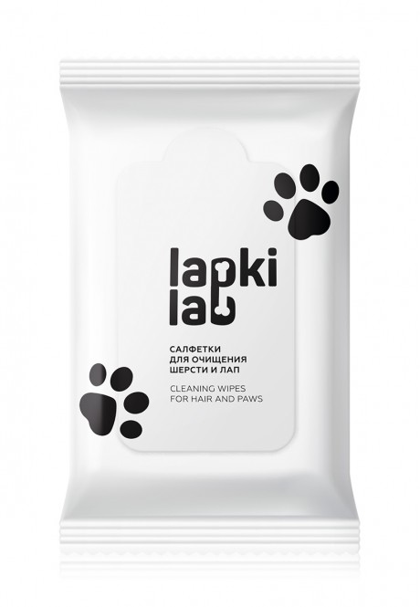 Lapki Lab Cleaning Wipes for HairPaws