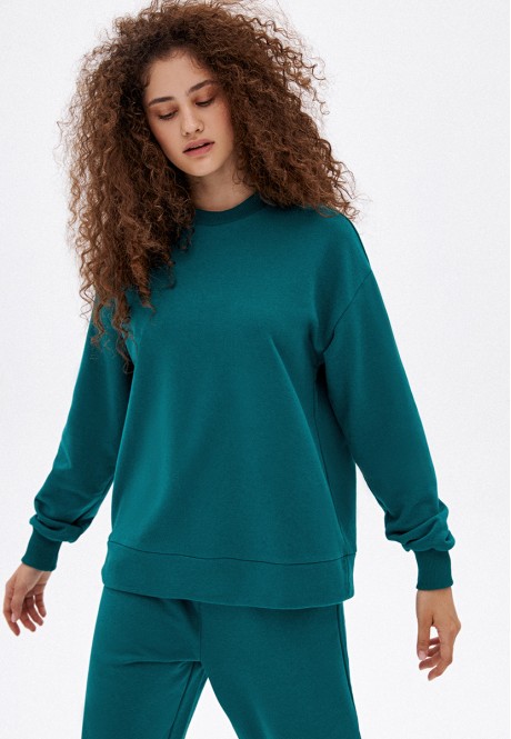 Sudadera color esmeralda