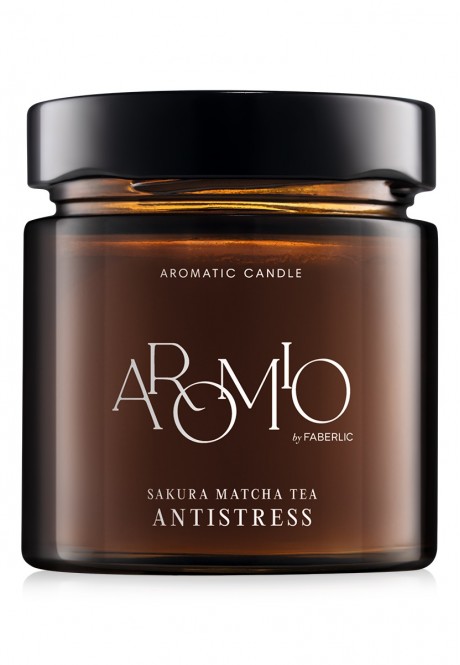 AROMIO Antistress Aromatic Candle Sakura Matcha Tea