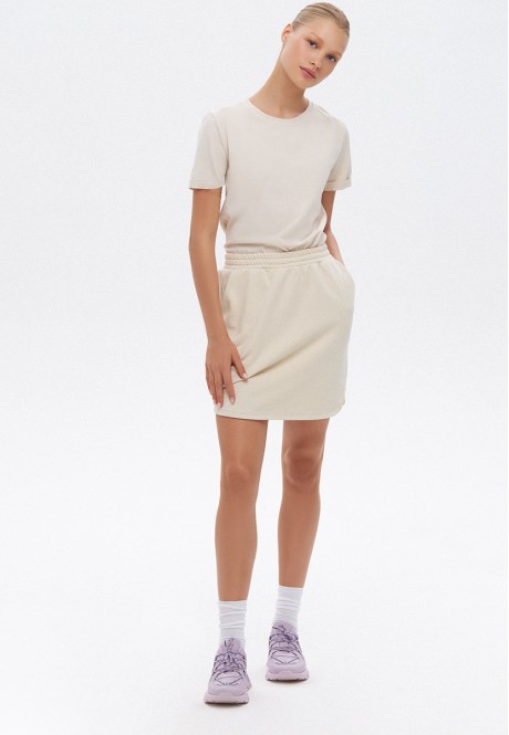 Skirt with Pockets beige