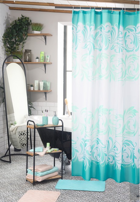Shower Curtain turquoise