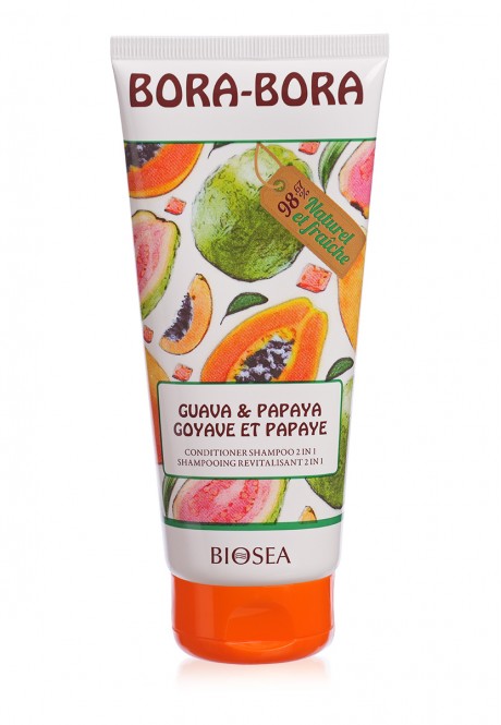 Guava va papayya BIOSEA Bora Bora 1 da 2 shampun konditsioner