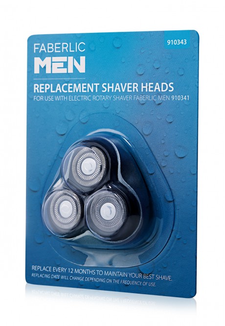 Replacement Shaver Heads for Electric Rotary Shaver FABERLIC MEN