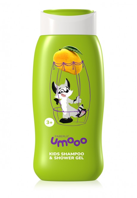 Детский шампуньгель для душа 3 серии Umooo